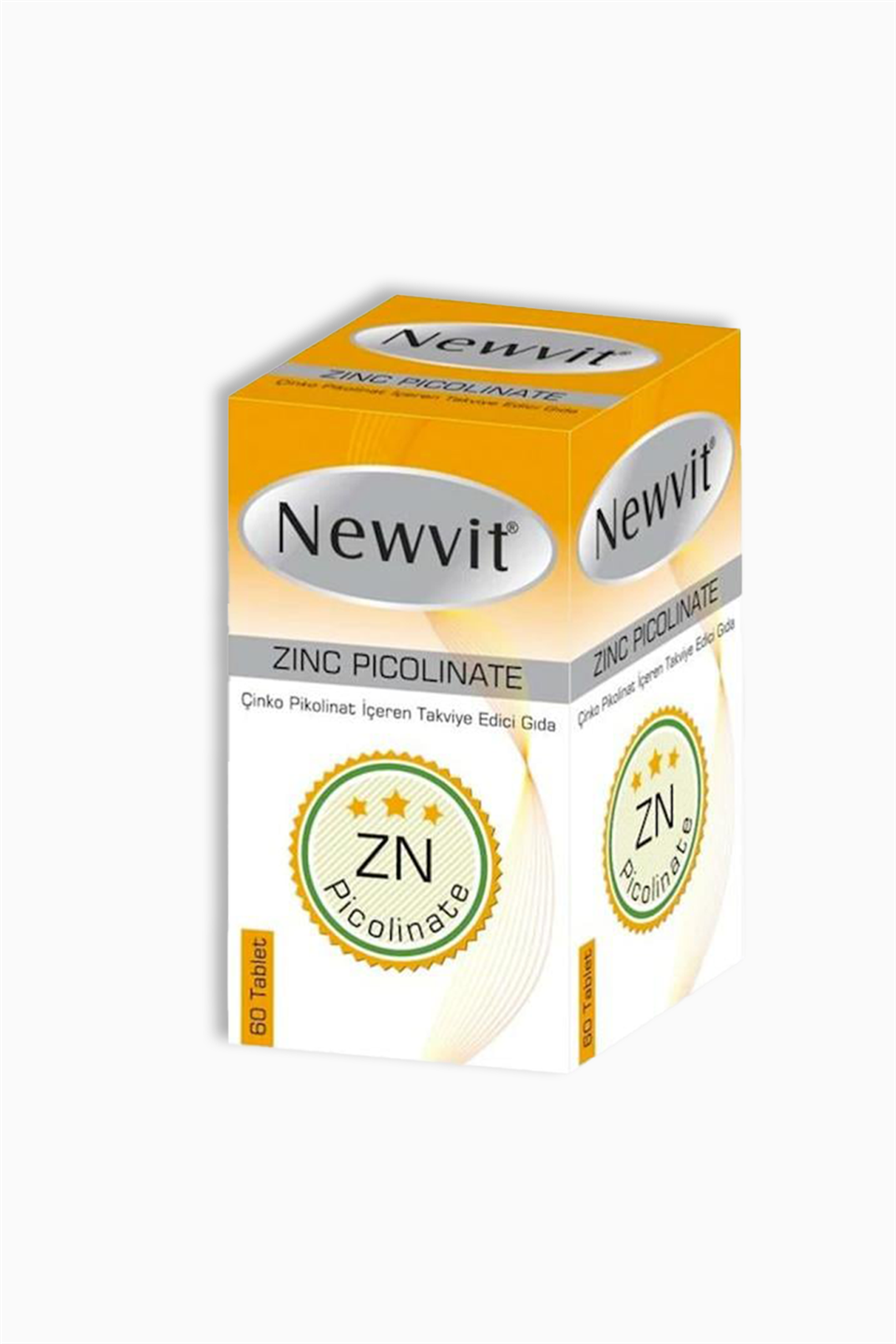 Newvit Çinko Picolinate İçeren Gıda Takviyesi 60 Tablet | RC FARMA | Newvit Çinko Picolinate İçeren Gıda Takviyesi 60 Tablet