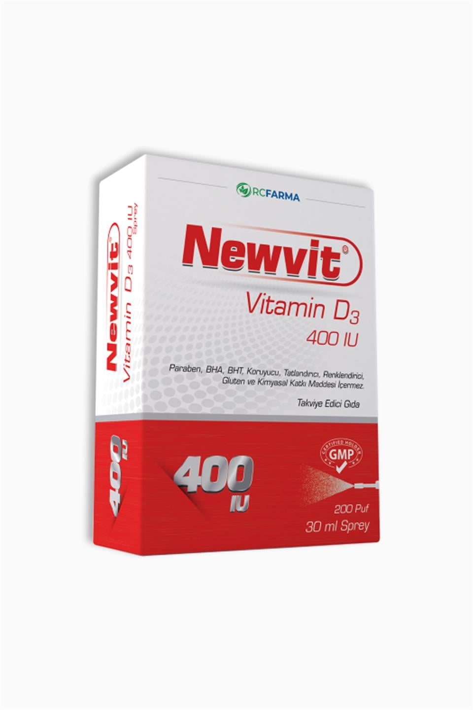 Newvit Vitamin D3 400 IU Sprey 30 ml | RC FARMA | Newvit Vitamin D3 400 IU Sprey 30 ml
