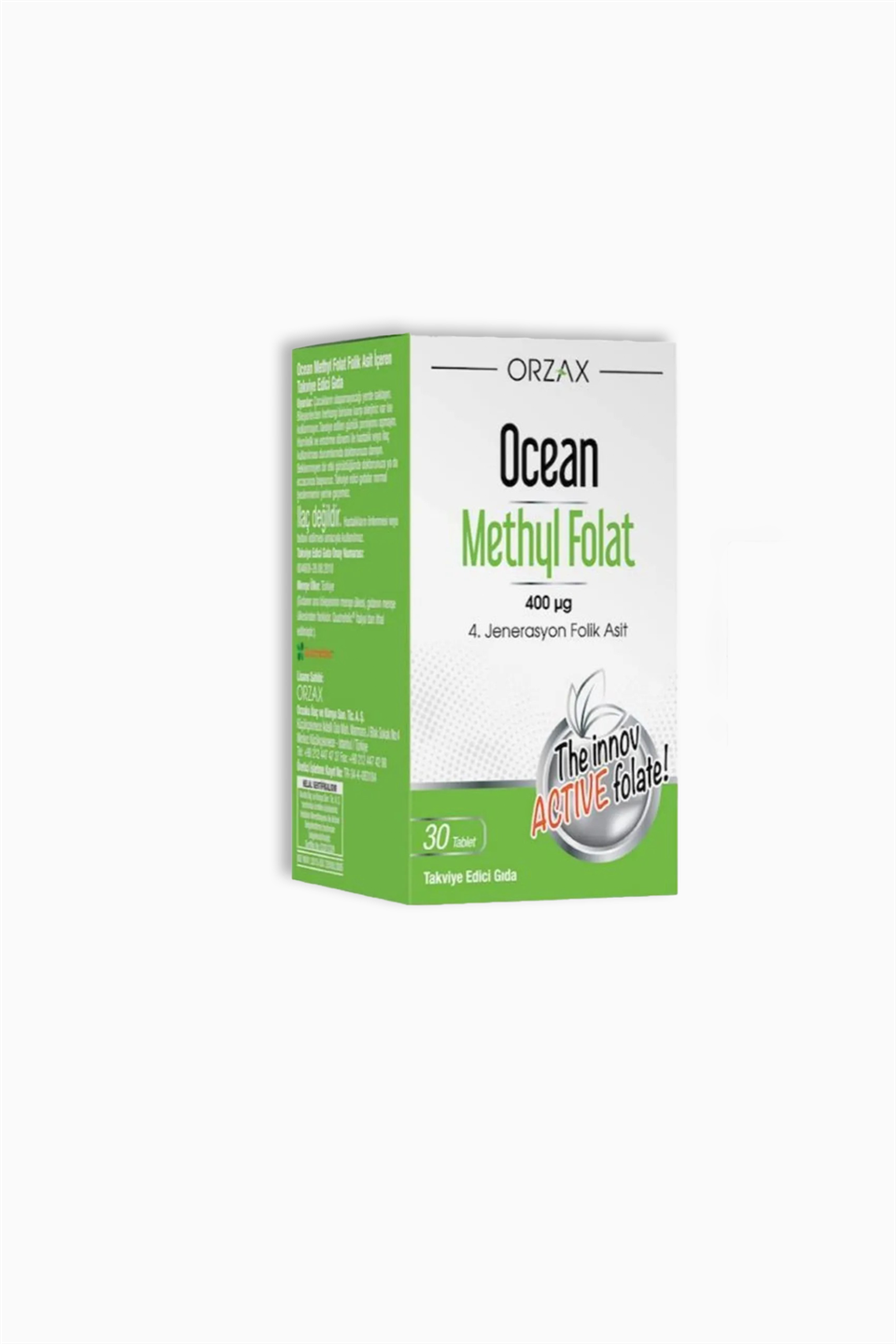 Ocean Methyl Folat 30 Tablet | Orzax | Ocean Methyl Folat 30 Tablet