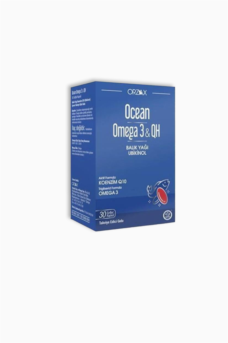 Ocean Omega 3 & QH 30 Yumuşak Kapsül | Orzax | Ocean Omega 3 & QH 30 Yumuşak Kapsül