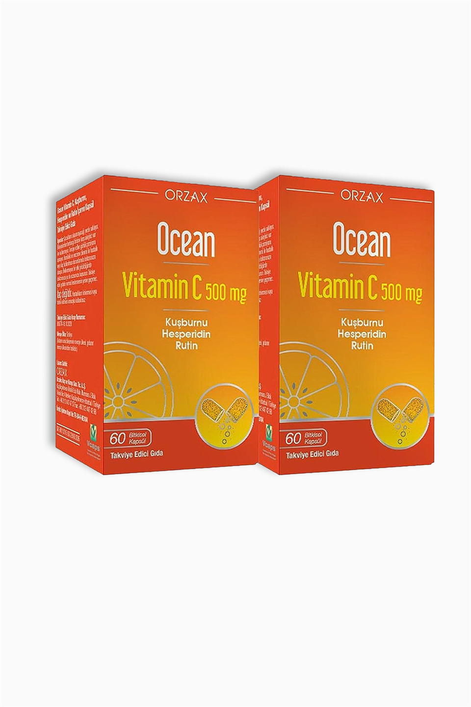 Ocean Vitamin C 500 mg 60 Kapsül - 1 Alana 1 Bedava | Orzax | Ocean Vitamin C 500 mg 60 Kapsül - 1 Alana 1 Bedava