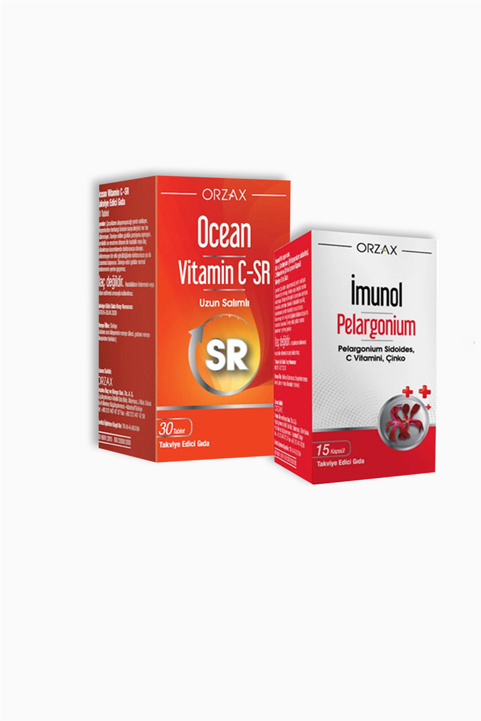 Ocean Vitamin C-SR 30 Tablet - İmunol Pelargonium 15 Kapsül Hediyeli | Orzax | Ocean Vitamin C-SR 30 Tablet - İmunol Pelargonium 15 Kapsül Hediyeli