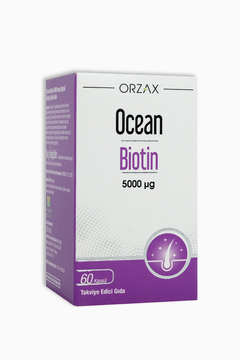 Orzax Ocean Biotin 5000 mcg 60 Kapsül | Orzax | Ocean Biotin 5000 mcg 60 Kapsül