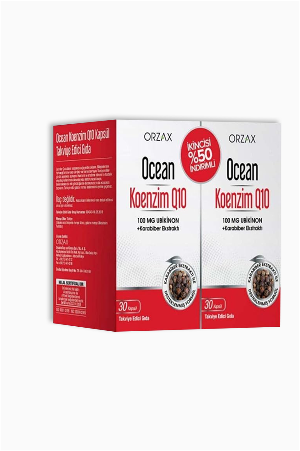 Orzax Ocean Koenzim Q10 100 mg 30+30 Kapsül | Orzax | Orzax Ocean Koenzim Q10 100 mg 30+30 Kapsül