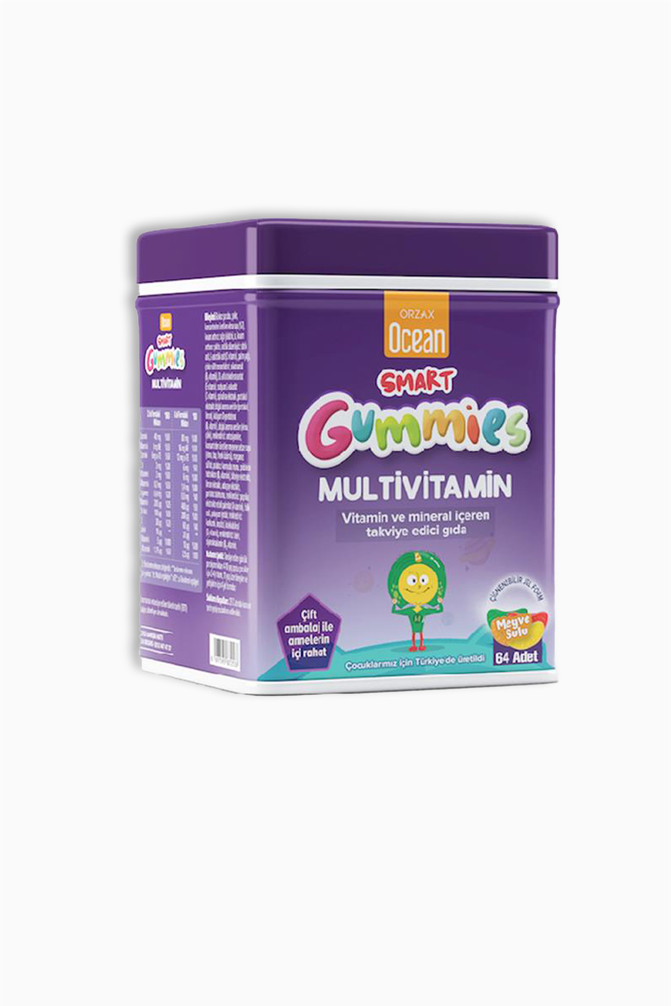 Orzax Ocean Smart Gummies Multivitamin 64'lü Fiyatı | Farmakozmetika