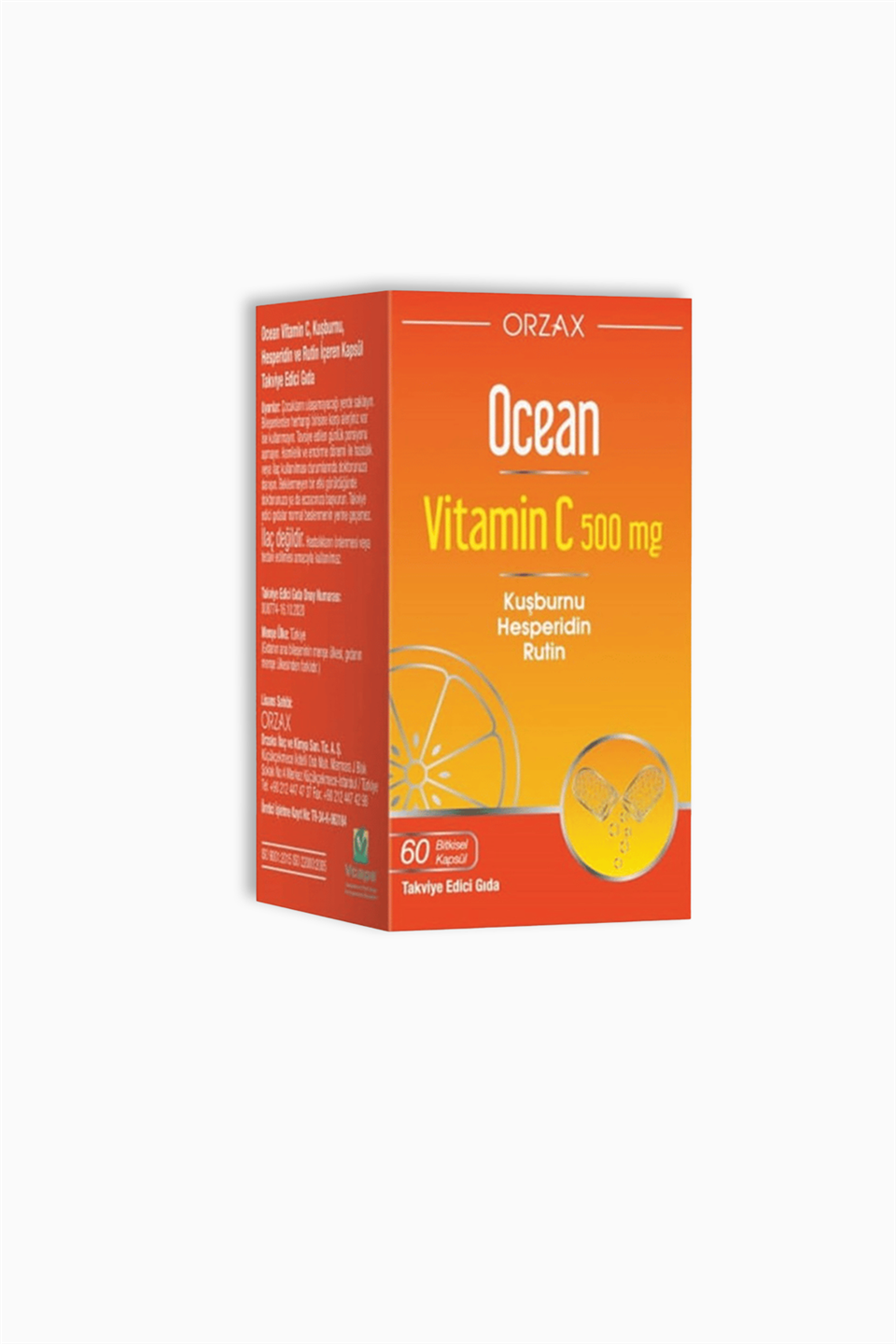 Orzax Ocean Vitamin C 500 mg 60 Tablet | Orzax | Orzax Ocean Vitamin C 500 mg 60 Tablet