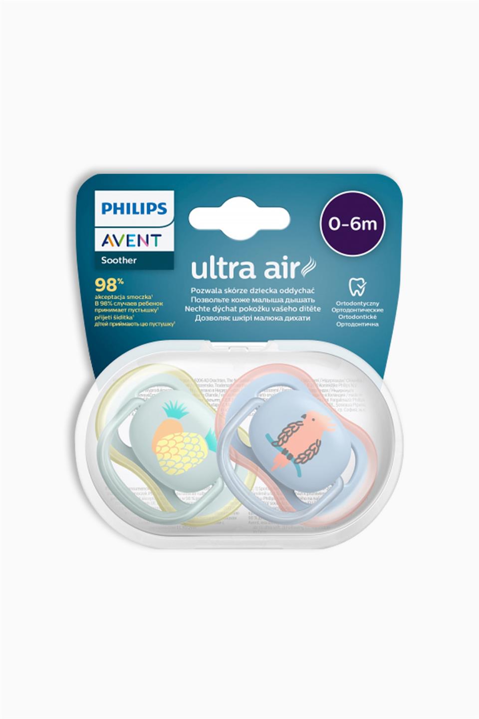 Philips Avent SCF085/12 Ultra Air Emzik Kız 0-6 Ay 2'li | Philips Avent | Philips Avent SCF085/12 Ultra Air Emzik Kız 0-6 Ay 2'li