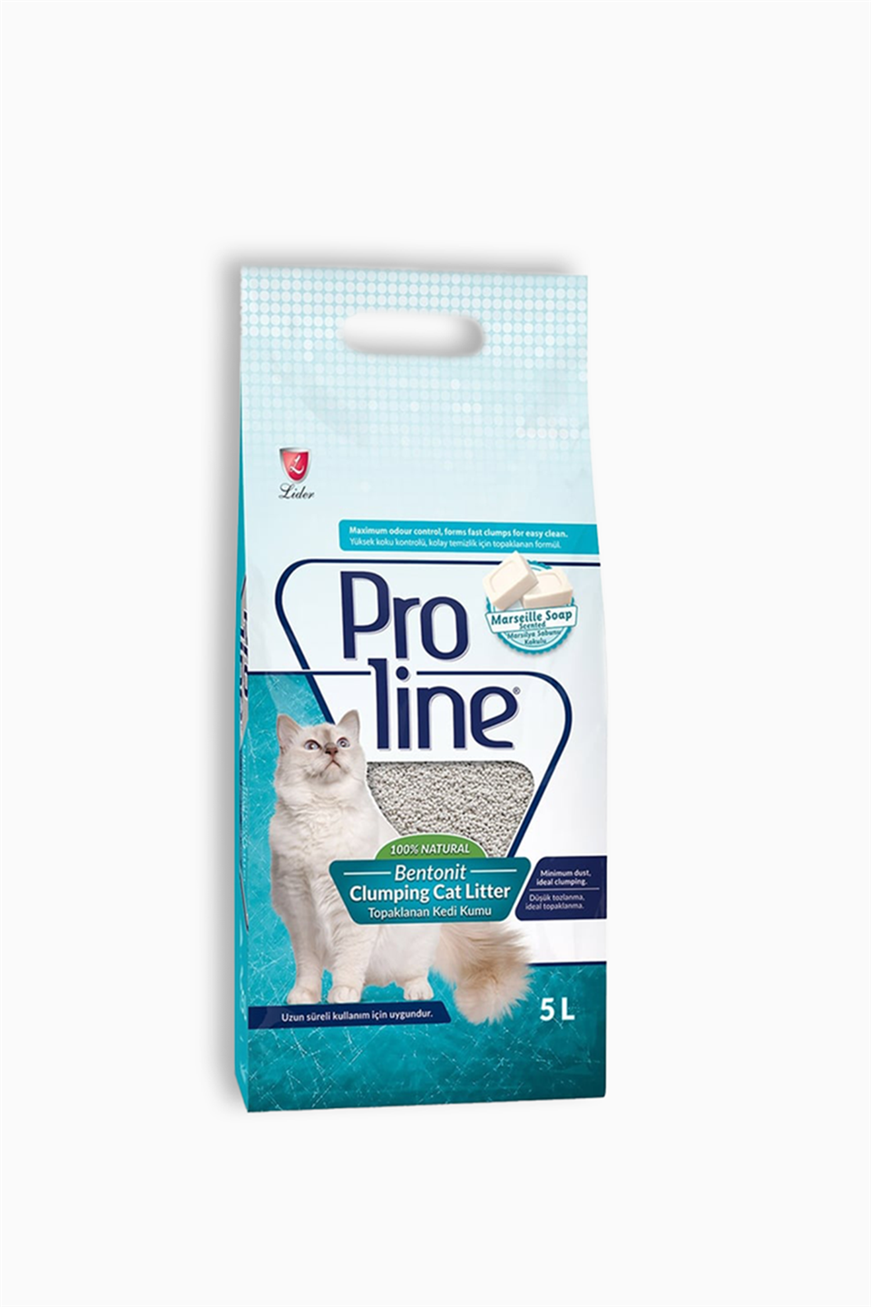 Proline Bentonit Marsilya Sabun Kokulu Kedi Kumu 5 Litre | Proline | Proline Bentonit Marsilya Sabun Kokulu Kedi Kumu 5 Litre