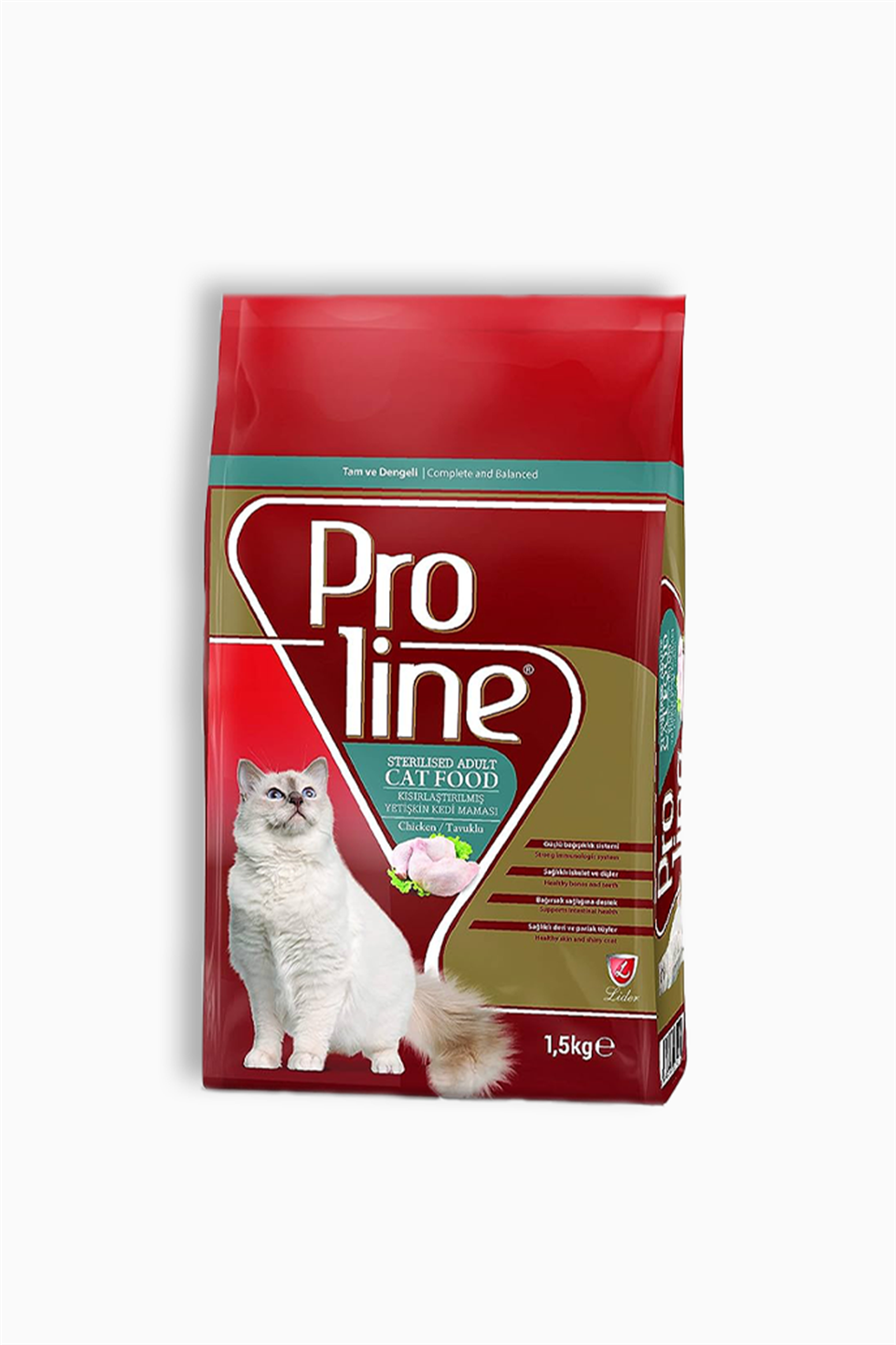 Proline Kısırlaştırılmış Tavuklu Yetişkin Kedi Maması 1,5 Kg | Proline | Proline Kısırlaştırılmış Tavuklu Yetişkin Kedi Maması 1,5 Kg