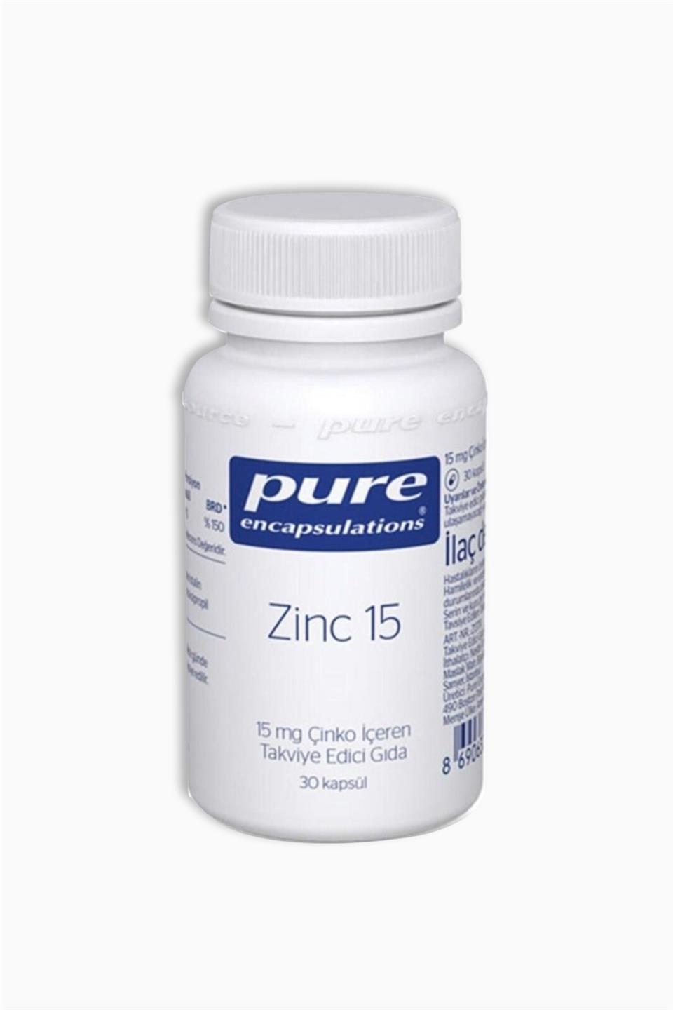 Pure Encapsulations Zinc 15 Mg 30 Kapsül | Pure Encapsulations | Pure Encapsulations Zinc 15 Mg 30 Kapsül