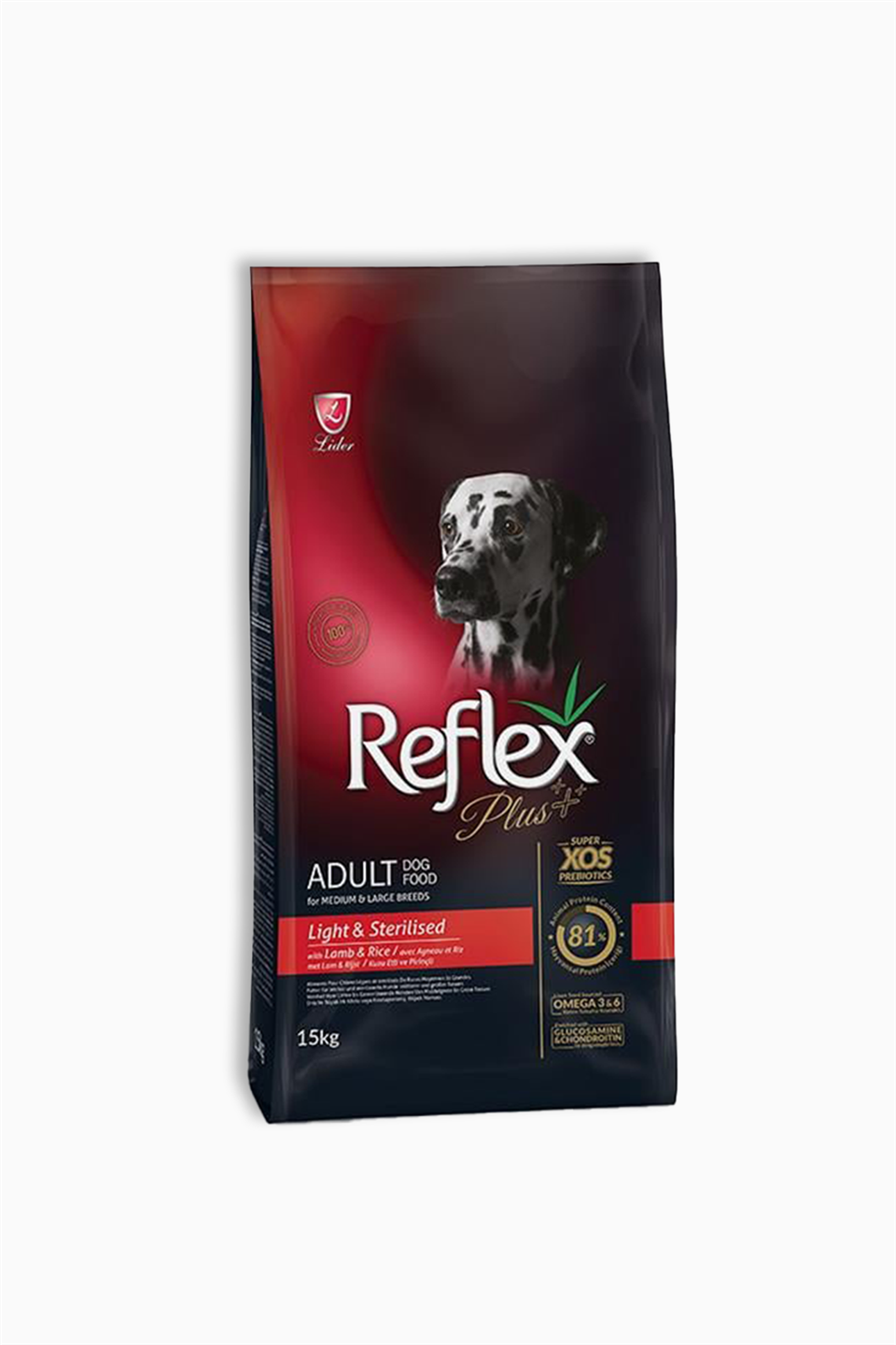 Reflex Kuzu Etli & Pirinçli Orta & Büyük Irk Kısırlaştırılmış Light Yetişkin Köpek Maması 15 Kg | Reflex | Reflex Kuzu Etli & Pirinçli Orta & Büyük Irk Kısırlaştırılmış Light Yetişkin Köpek Maması 15 Kg