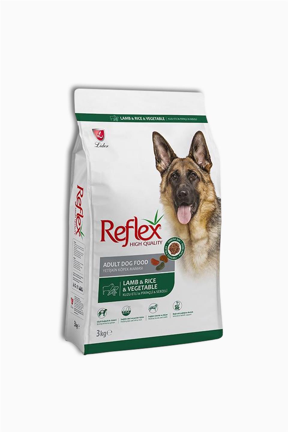 Reflex Kuzu Etli & Pirinçli & Sebzeli Yetişkin Köpek Maması 3 Kg | Reflex | Reflex Kuzu Etli & Pirinçli & Sebzeli Yetişkin Köpek Maması 3 Kg