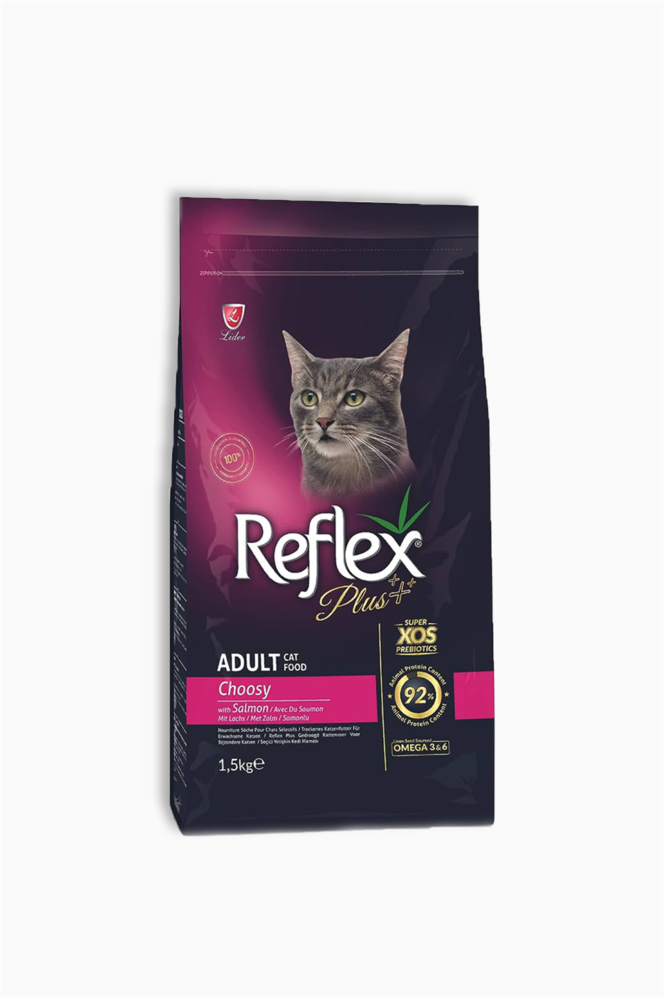 Reflex Plus Choosy Somonlu Kedi Maması 1,5 Kg | Reflex | Reflex Plus Choosy Somonlu Kedi Maması 1,5 Kg