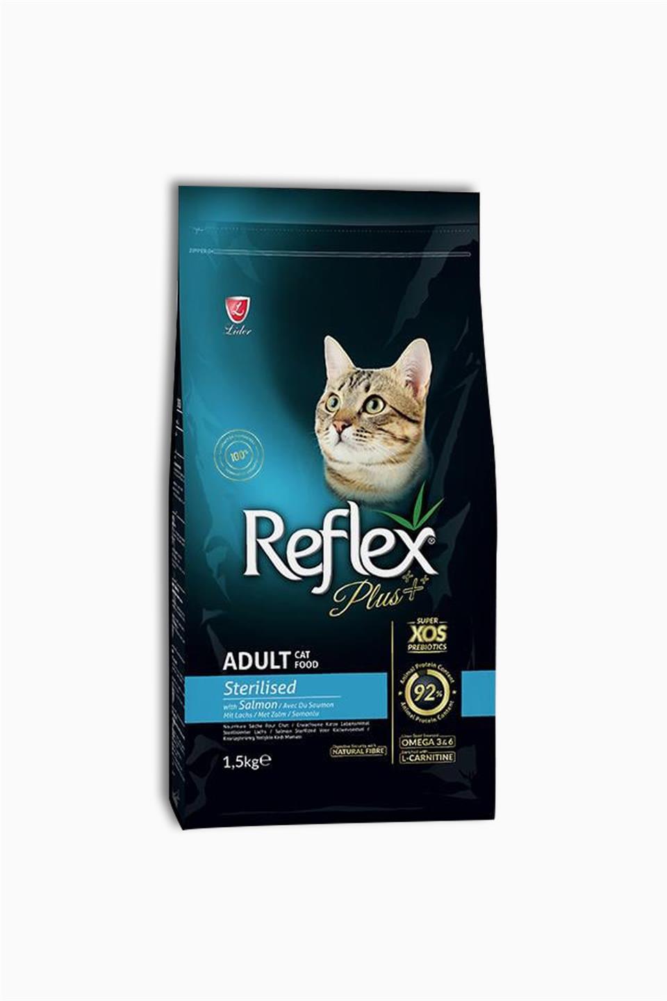 Reflex Plus Kısırlaştırılmış Somonlu Yetişkin Kedi Maması 1,5 Kg | Reflex | Reflex Plus Kısırlaştırılmış Somonlu Yetişkin Kedi Maması 1,5 Kg