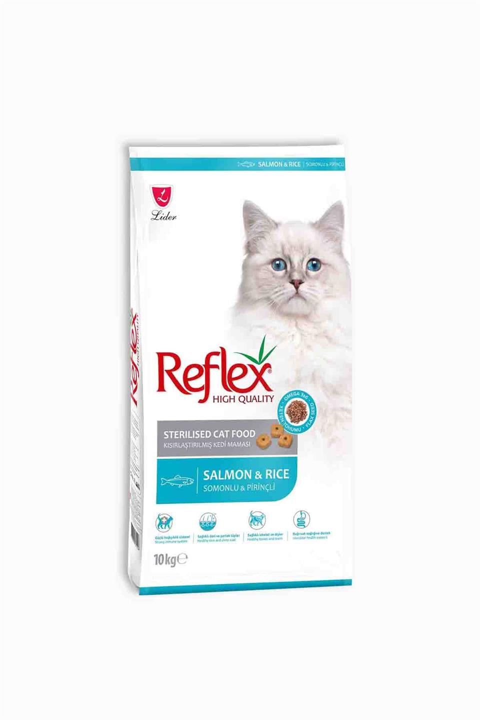 Reflex Sterilsed Somonlu Kısırlaştırılmış Yetişkin Kedi Maması 10 Kg | Reflex | Reflex Sterilsed Somonlu Kısırlaştırılmış Yetişkin Kedi Maması 10 Kg