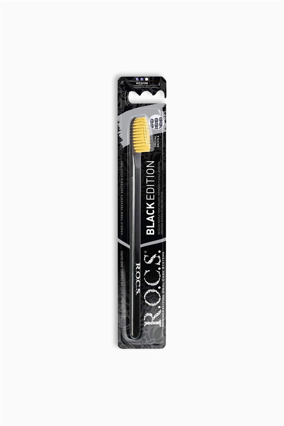 Rocs Diş Fırçası Black Edition-Sarı | Rocs | Rocs Diş Fırçası Black Edition-Sarı