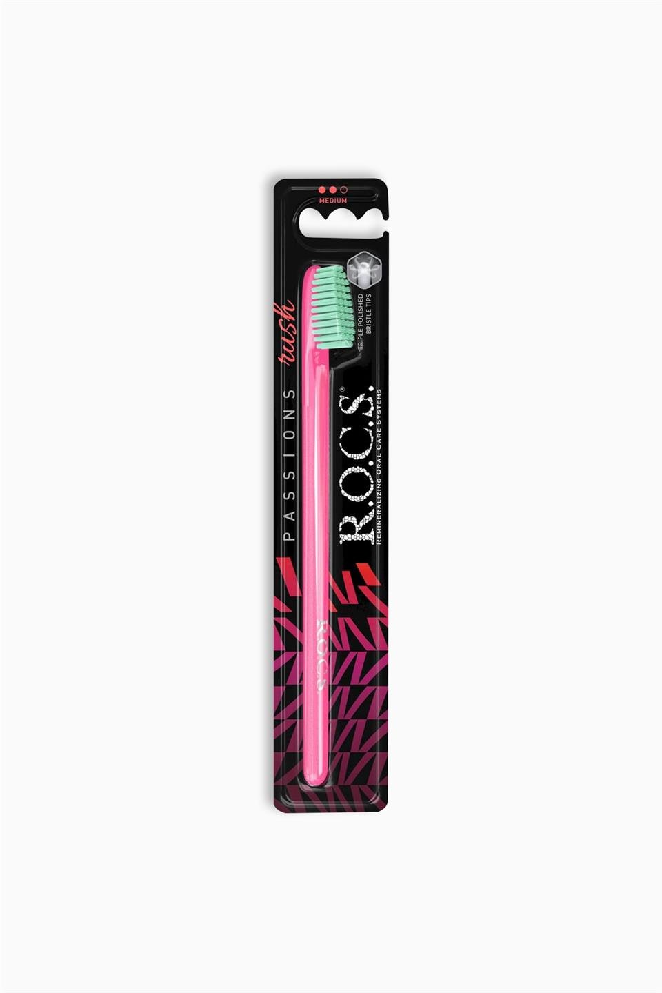 Rocs Passions Tender Diş Fırçası Medium-Pembe | Rocs | Rocs Passions Tender Diş Fırçası Medium-Pembe