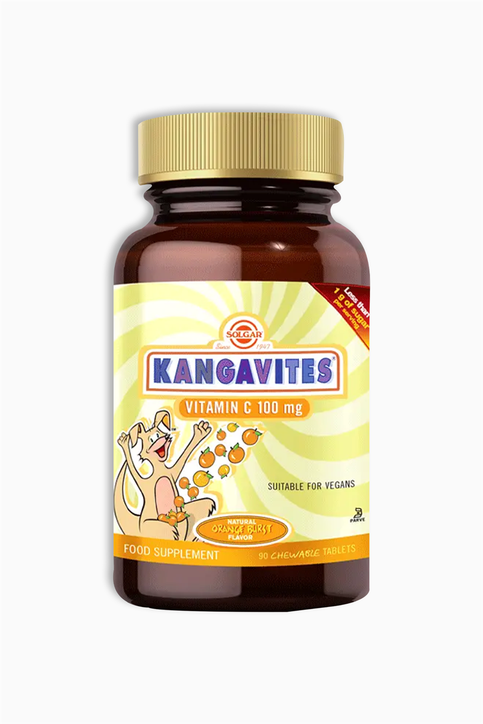 Solgar Kangavites Chewable Vitamin C 100 mg 90 Tablet | Solgar | Solgar Kangavites Chewable Vitamin C 100 mg 90 Tablet