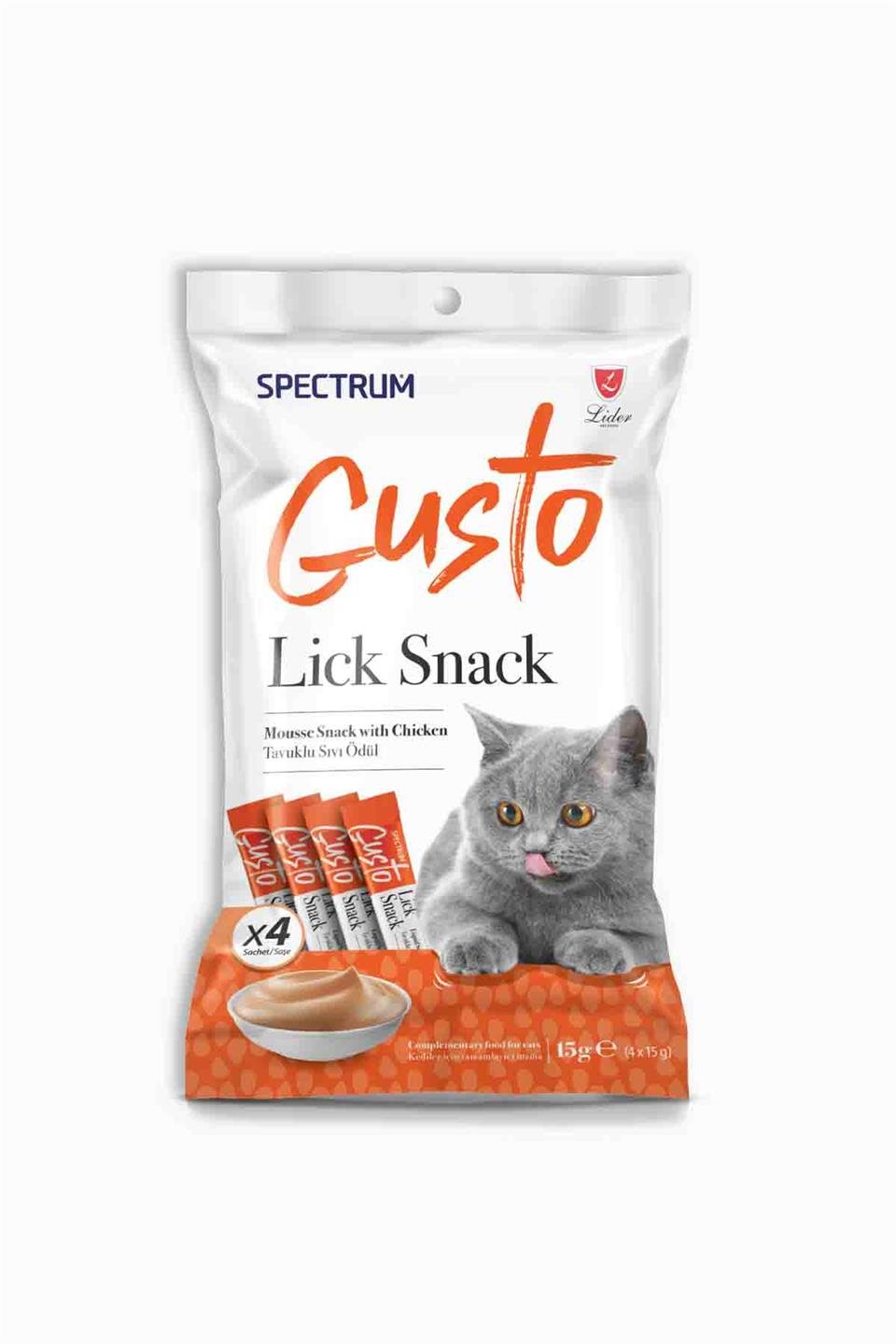 Spectrum Gusto Tavuklu Sıvı Kedi Ödül Maması 15gr | Spectrum | Spectrum Gusto Tavuklu Sıvı Kedi Ödül Maması 15gr