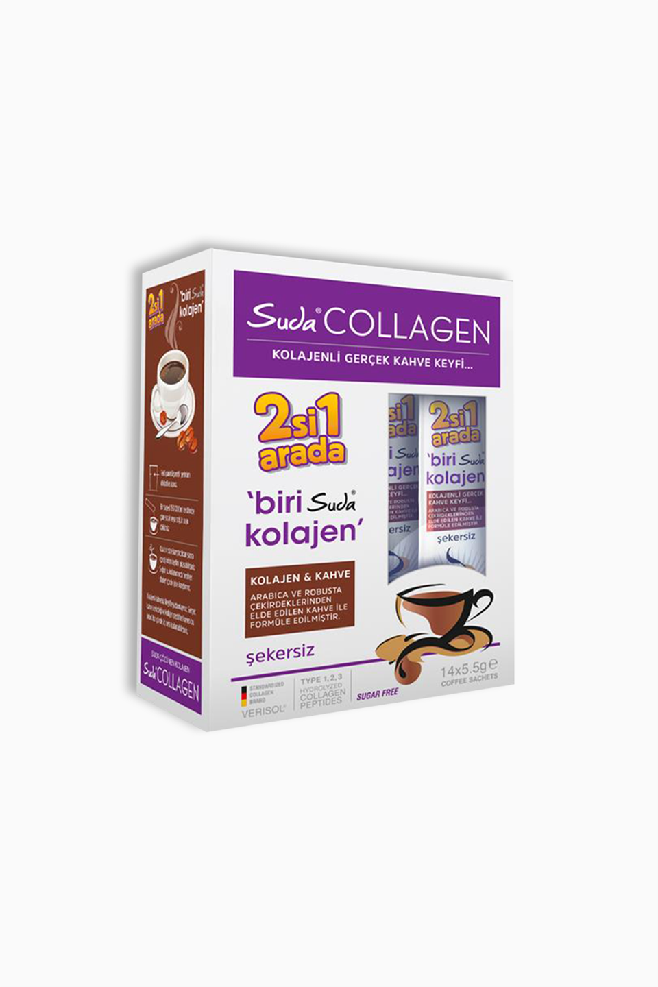 Suda Collagen Kahve 5,5 gr x 14 Saşe | Suda Collagen  | Suda Collagen Kahve 5,5 gr x 14 Saşe