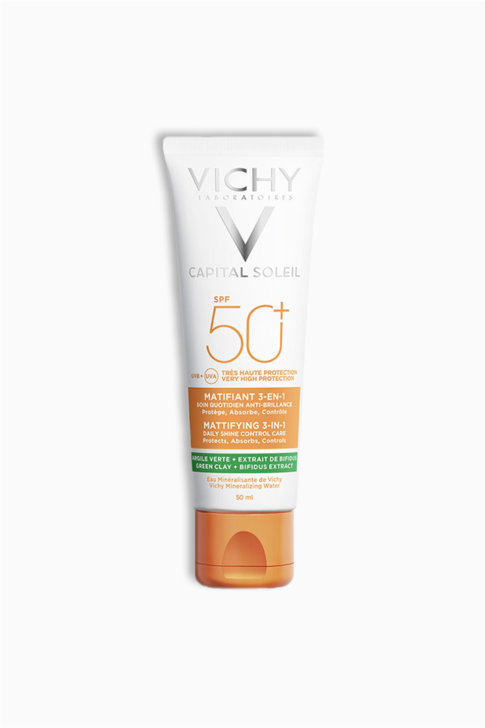 Vichy Capital Ideal Soleil Anti Brillance Matifiant 3 in 1 Cream SPF50 50 ml - Vichy - Vichy Capital Ideal Soleil Anti Brillance Matifiant 3 in 1 Cream SPF50 50 ml