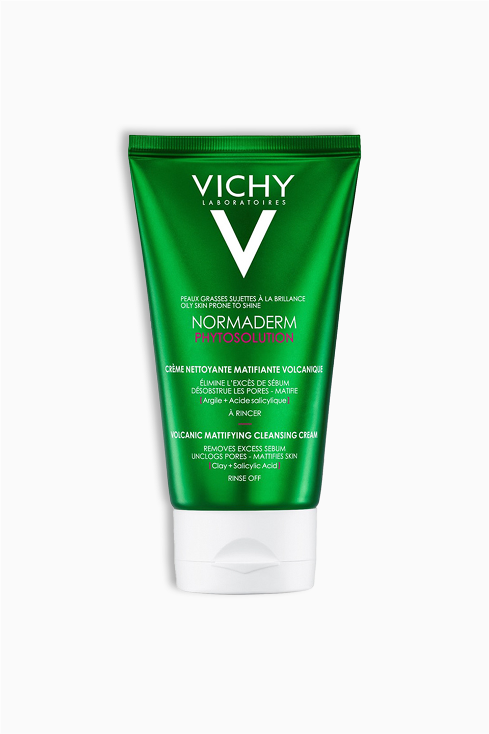 Vichy Normaderm Phytosolution Volcanic Mattifying Cleansing Cream 125ml - Vichy - Vichy Normaderm Phytosolution Volcanic Mattifying Cleansing Cream 125ml