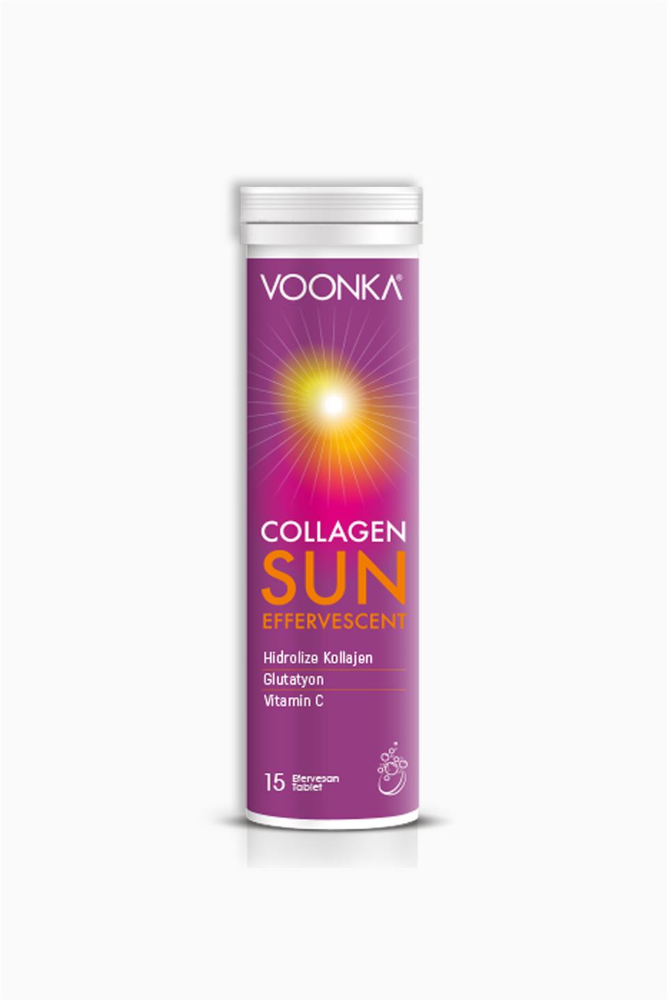 Voonka Collagen Sun Effervescent Tablet Fiyatı | Farmakozmetika