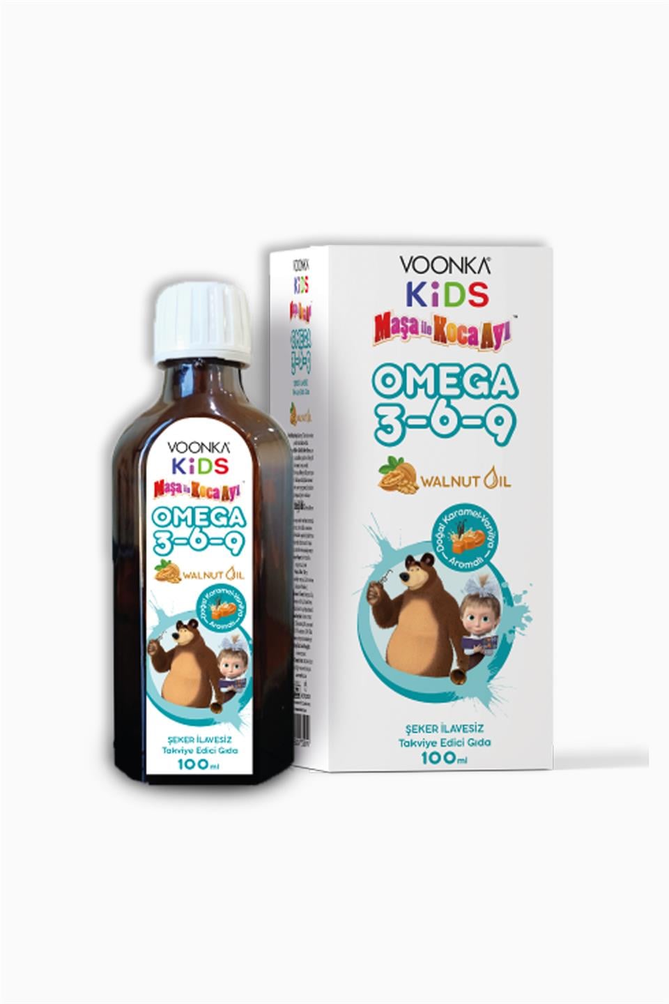 Voonka Kids Omega 3-6-9 Maşa Ve Koca Ayı 100Ml | Voonka | Voonka Kids Omega 3-6-9 Maşa Ve Koca Ayı 100Ml
