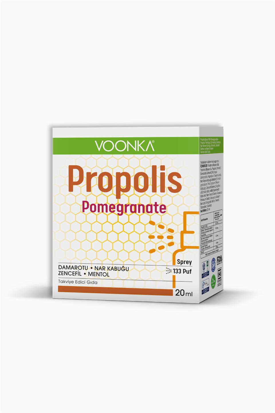 Voonka Propolis Pomegranate Sprey 20 ml | Voonka | Voonka Propolis Pomegranate Sprey 20 ml