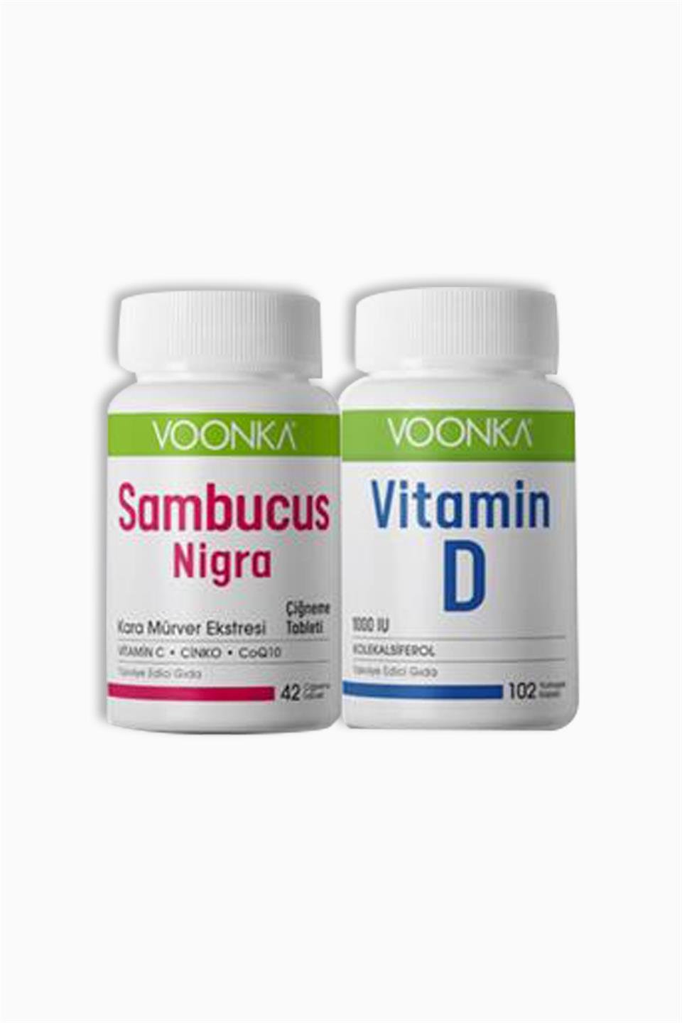 Voonka Sambucus Nigra 42 Tablet+ D Vitamini 102 Tablet | Voonka | Voonka Sambucus Nigra 42 Tablet+ D Vitamini 102 Tablet
