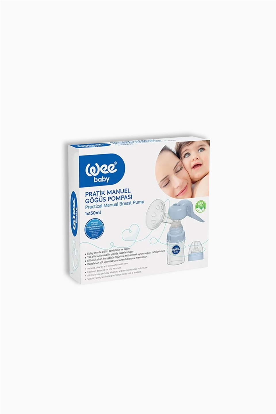 Wee Baby 752 Pratik Manuel Göğüs Pompası 150 Ml | Wee Baby | Wee Baby 752 Pratik Manuel Göğüs Pompası 150 Ml