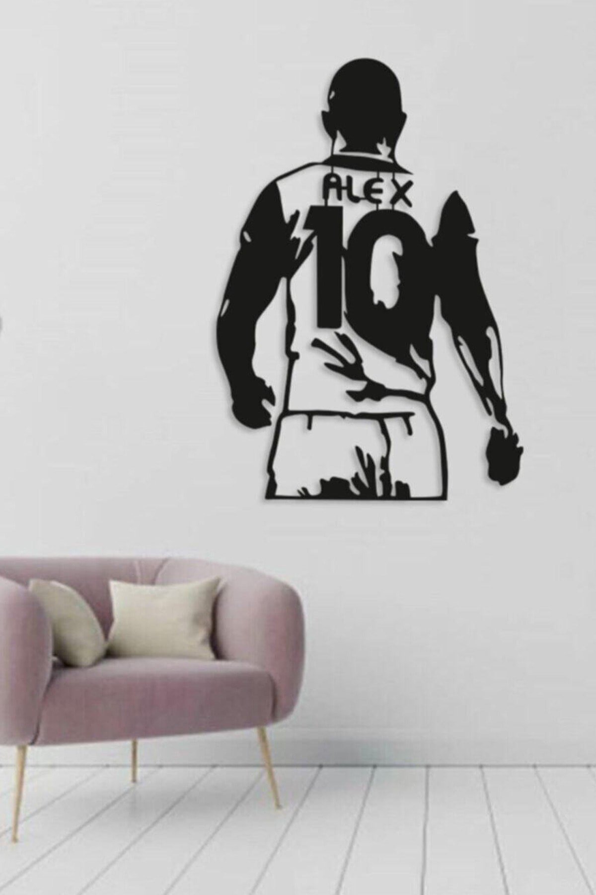 Siyah Ahşap Alex De Souza Fenerbahçe Duvar Dekoru Salon Oturma Oyun Çocuk  Odası için 50x35 cm Tablo
