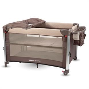 Quick Fold Anne Yanı Oyun Parkı 70x110 cm Kahverengi