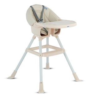 Tapas Mama Sandalyesi - Bej (Vegan Deri)