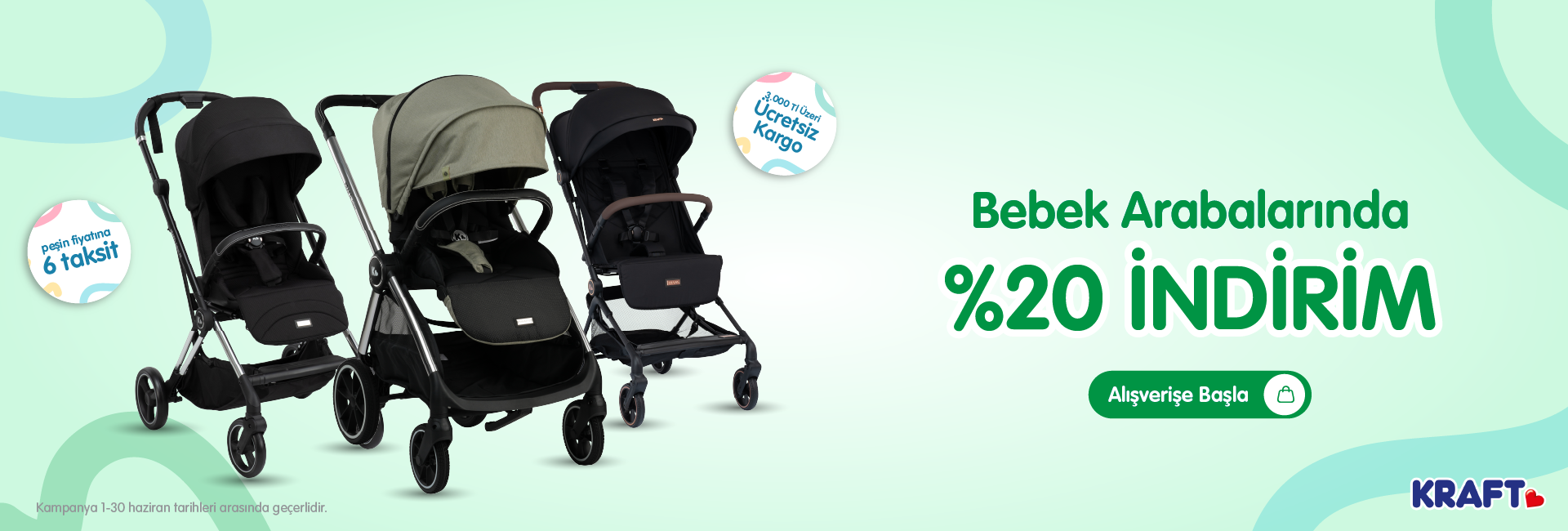 bebek arabalarında %20 indirim