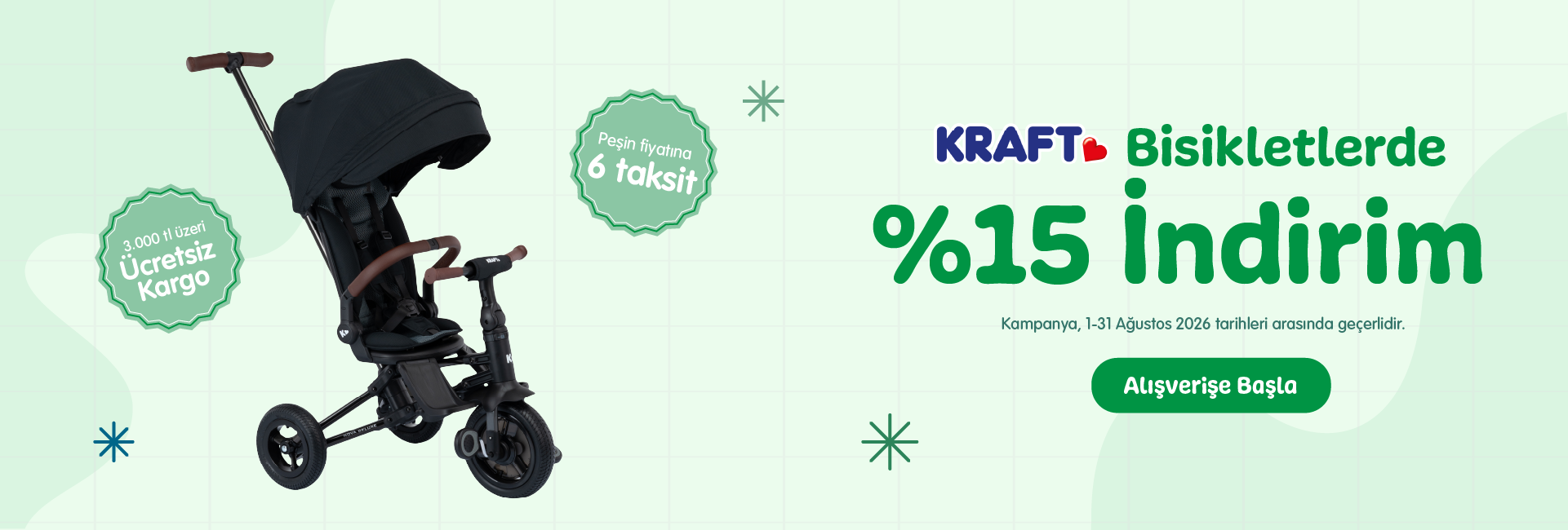 bisikletlerde %15 indirim