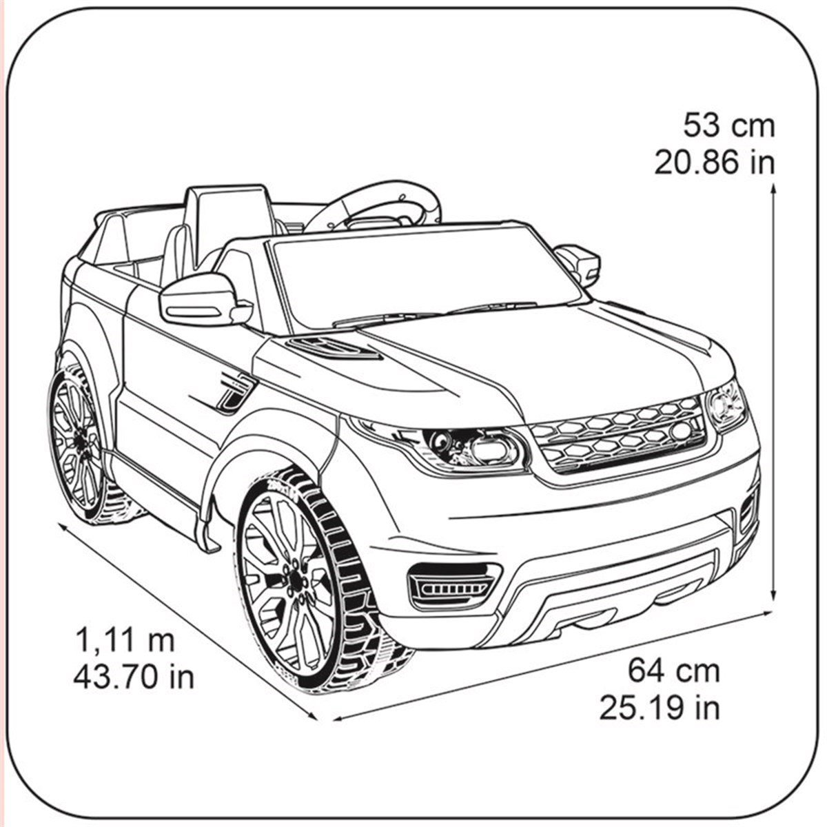 Feber Range Rover Sport 6V Kumandalı Akülü Araba | Kraft