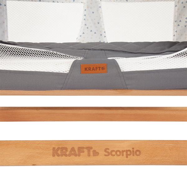 Scorpio 2 in 1 Doğal Ahşap Anne Yanı Beşik