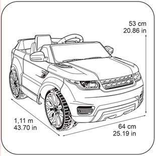 Feber Range Rover Sport 6V Akülü Araba - Kumandalı