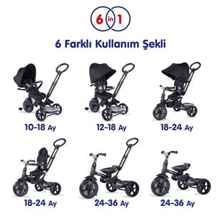 Kraft Prime QPlay 6 in 1 Bisiklet Kırmızı