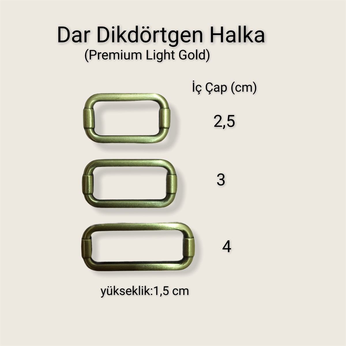 DAR DİKDÖRTGEN HALKA
