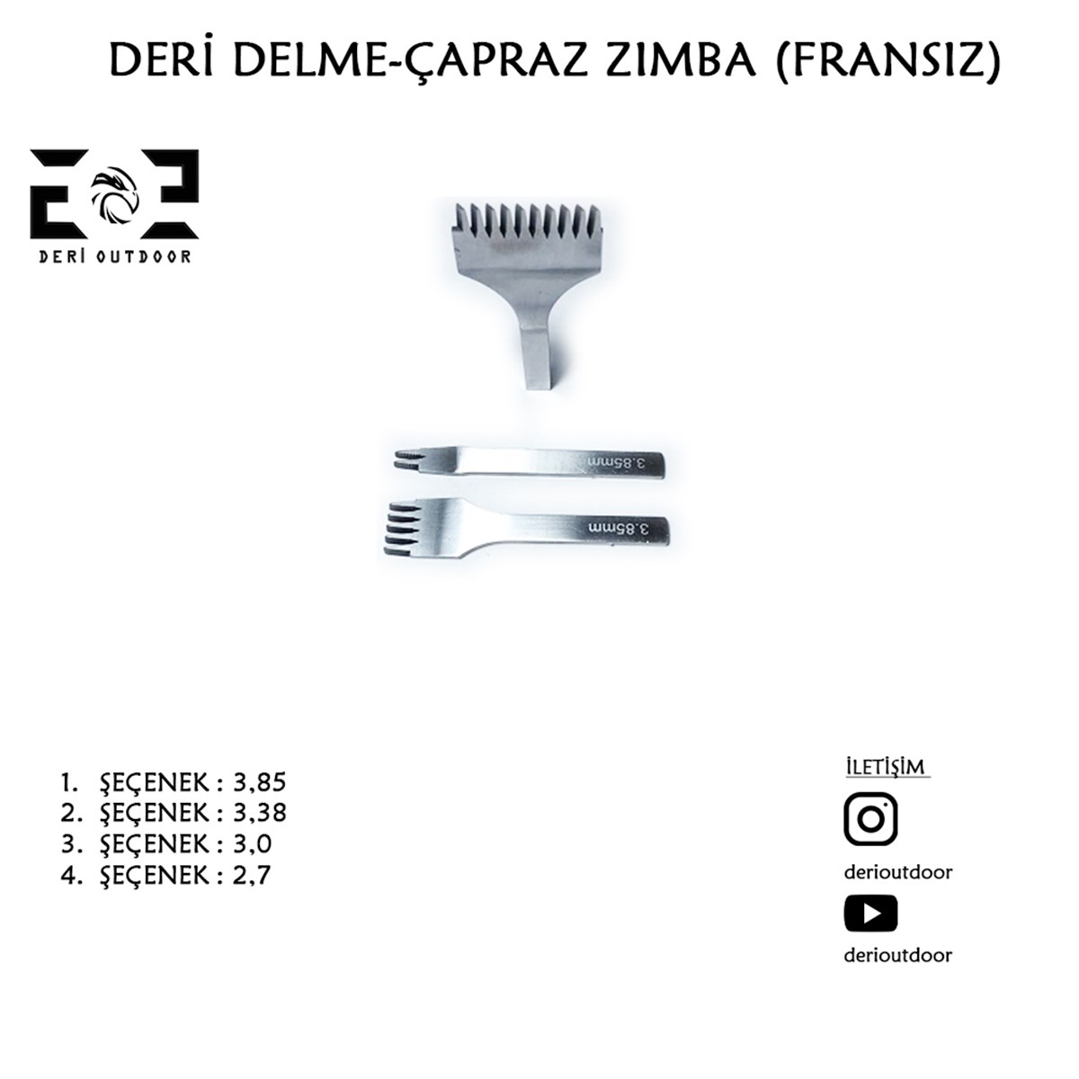 Deri Delme-Fransız Tarz Çapraz Zımba