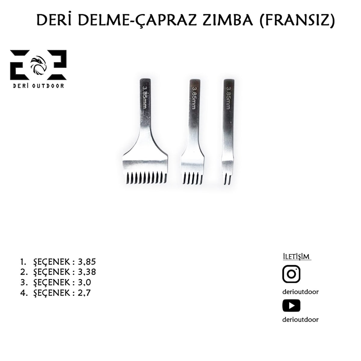 Deri Delme-Fransız Tarz Çapraz Zımba