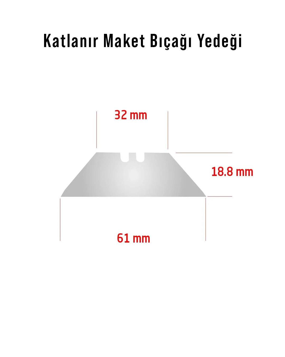 Katlanabilir Maket Bıçak Yedeği