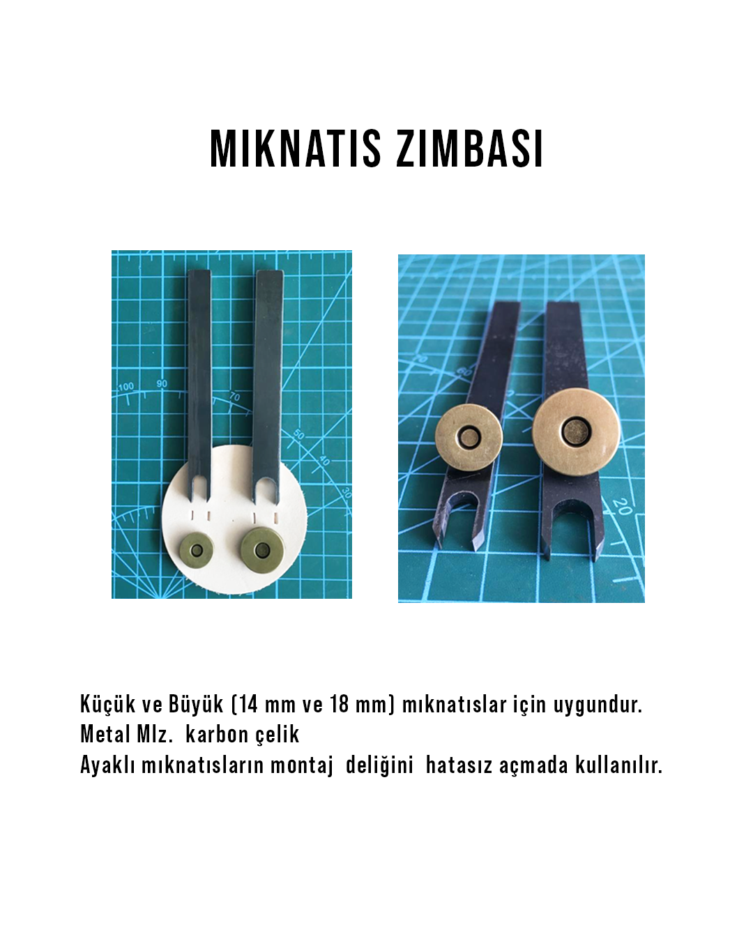 Mıknatıs Deliği Açma ZımbasıMıknatıs Zımbası