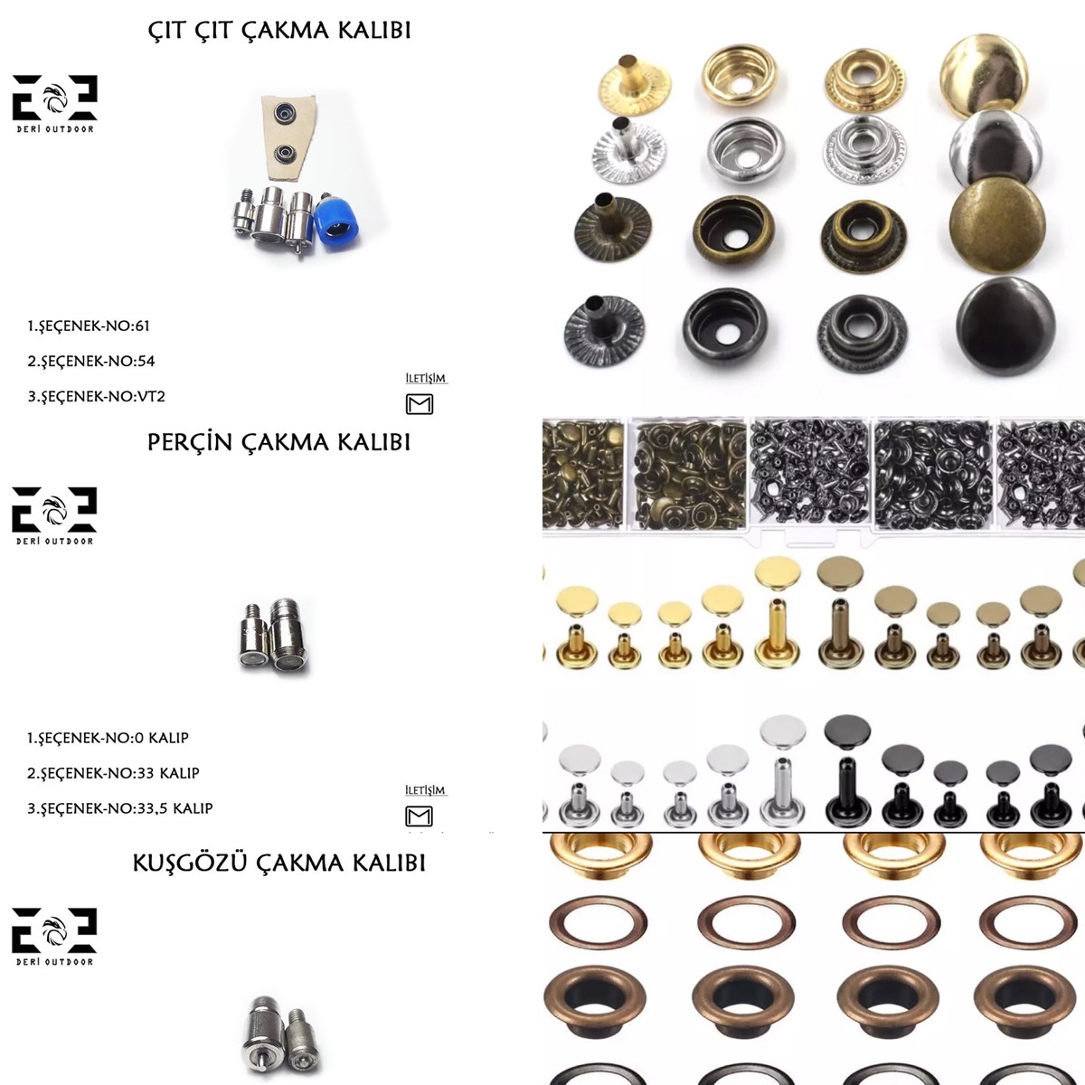 Pres Tulumba Set (Çıt Çıt-Perçin-Kuşgözü)