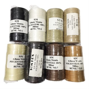 0,8 mm Mumlu İp 500 Mt