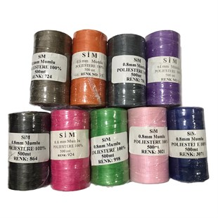 0,8 mm Mumlu İp 500 Mt