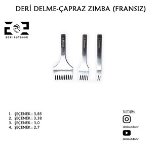Deri Delme-Fransız Tarz Çapraz Zımba