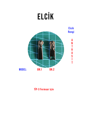 Fermuar Elciği Tip-3 (Premium) 